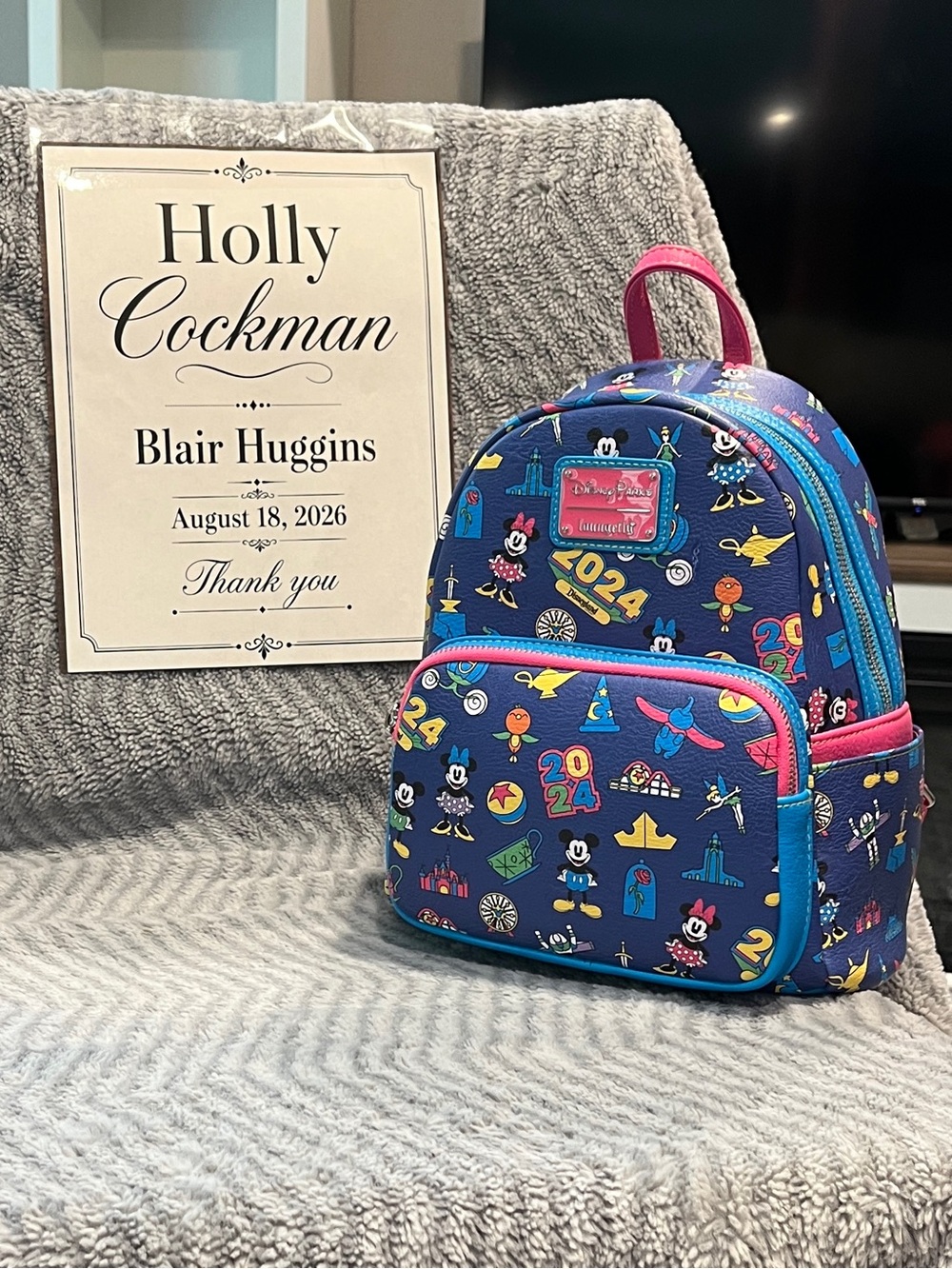 DisneyParks Loungefly Mickey & Friends Dated Icons Backpack